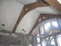 Douglas Fir S4S Timber Trusses / All materials were distressed and stained onsite